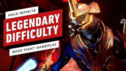 Halo Infinite - Legendary Difficulty Boss Fight Gameplay