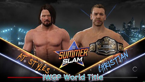WWE 2k17 Aj Styles vs Christian{c} IWGPWorldTitle