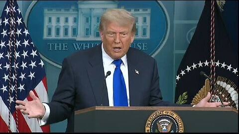 Trump Holds a Press Briefing at White House
