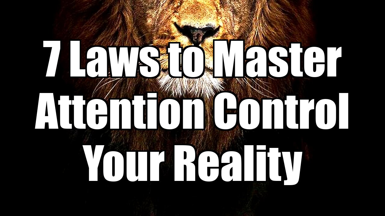 7 Laws to Master Attention & Control Your Reality