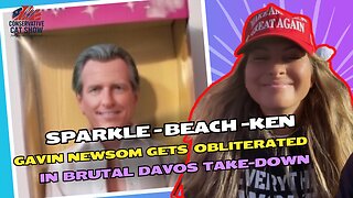 Sparkle Beach Ken Doll Gavin Newsom Gets Obliterated in Brutal Davos Take-Down