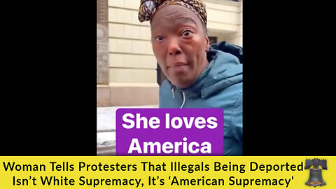 Woman Tells Protesters That Illegals Being Deported Isn’t White Supremacy, It’s ‘American Supremacy'