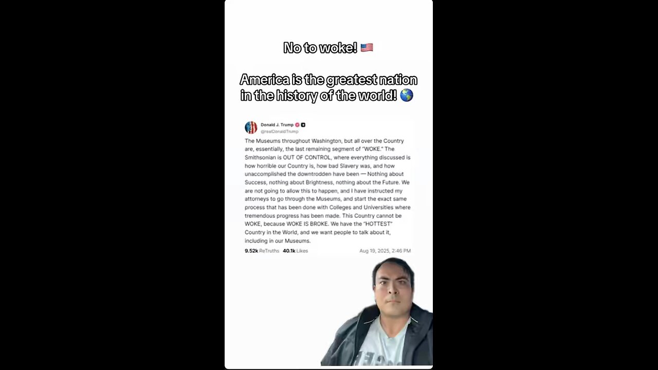 No to woke! Make the Smithsonian Great Again!
