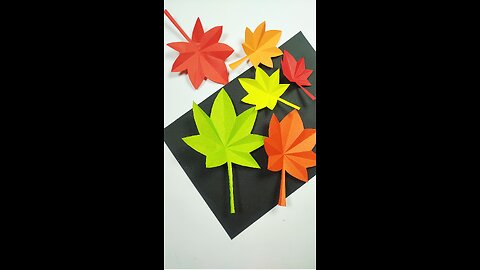 Handmade Autumn Leaves | Easy DIY Paper Craft How to Make Beautiful Autumn Leaves with Paper |