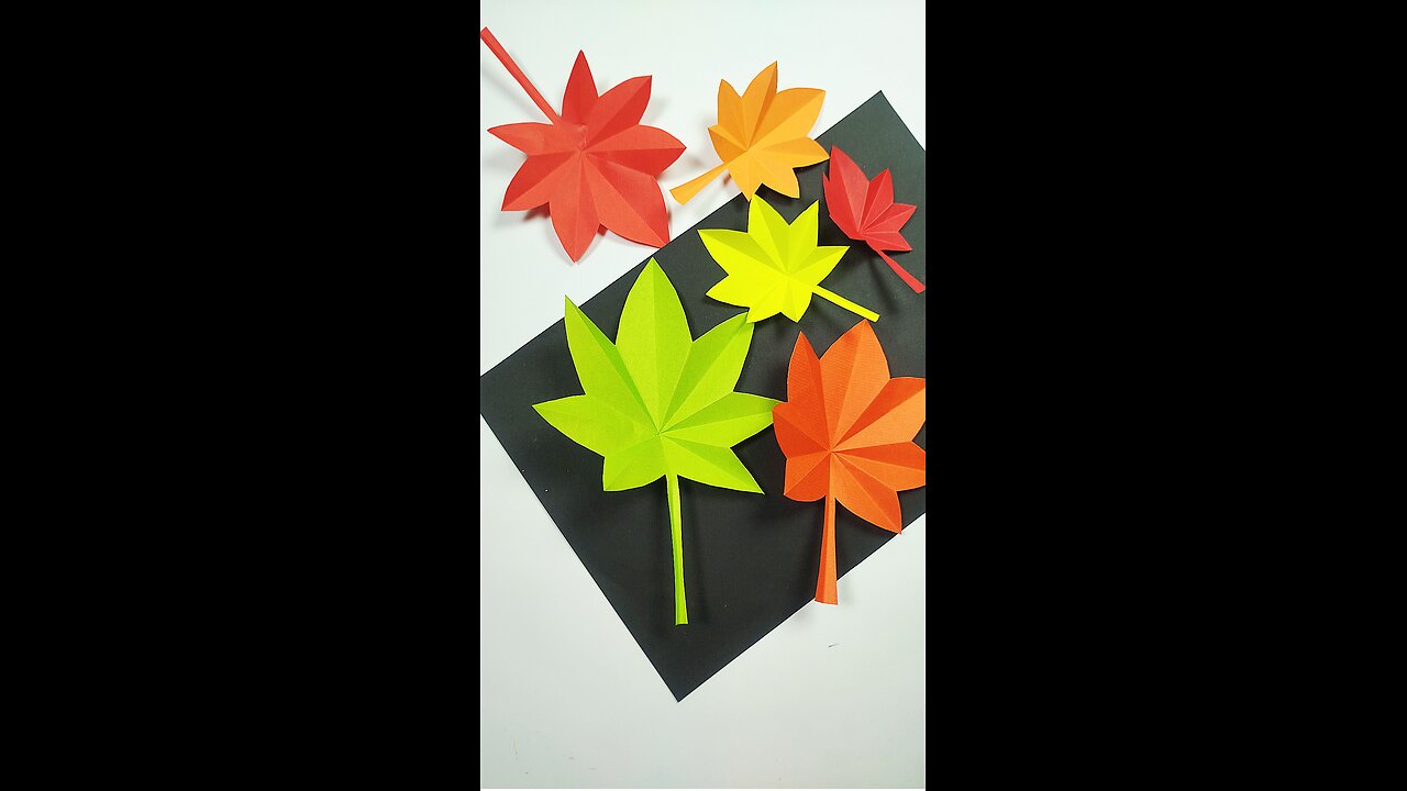 Handmade Autumn Leaves | Easy DIY Paper Craft How to Make Beautiful Autumn Leaves with Paper |