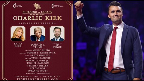 Charlie Kirk Memorial From Glendale, Arizona | President Trump, JD Vance & More