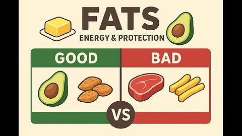 Stored Energy & Protection | Good vs Bad Fats | Ingredients of Food for Kids