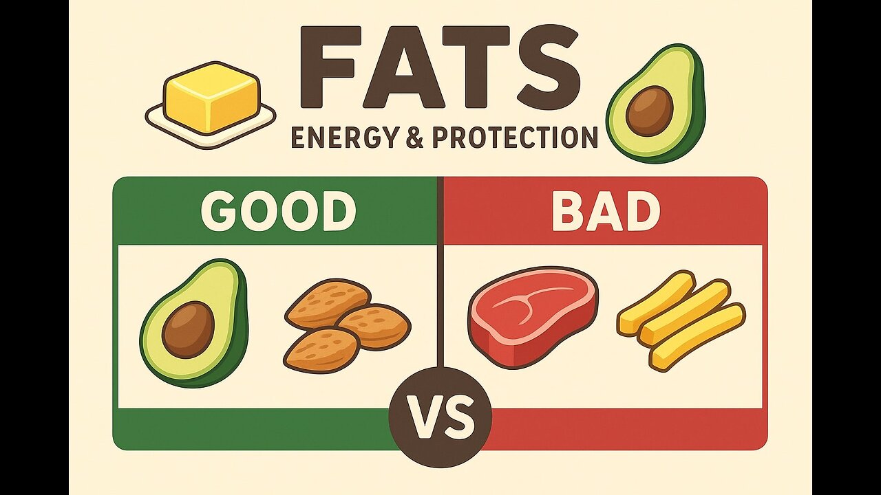 Stored Energy & Protection | Good vs Bad Fats | Ingredients of Food for Kids