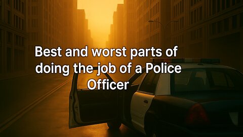 POV-Best and Worst Part Working As A Police Officer