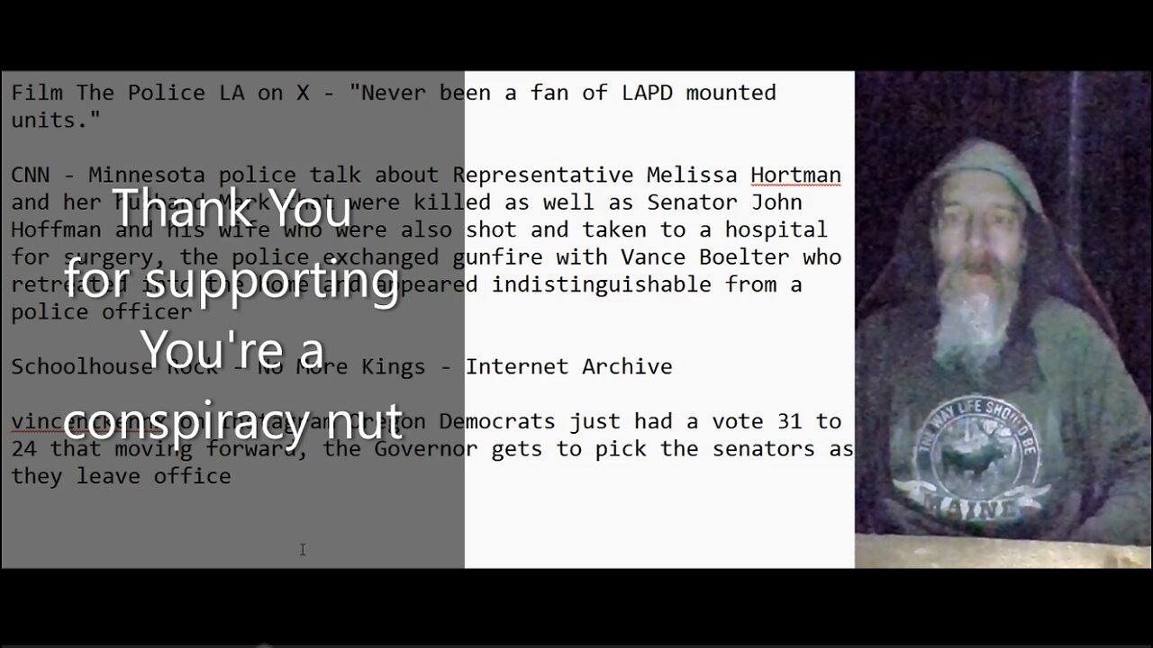 Should police use horses, Minnesota lawmakers and spouses shot, Oregon Governor picking Senators