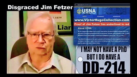 Jim Fetzer Ignores Evidence Gaslights Audience Plays Victim While Spreading Lies About Victor Hugo