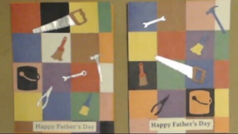 Making Cards for Father's Day, June 7, 2025
