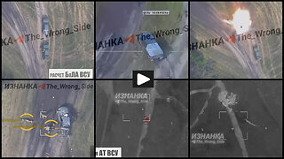Sumy region: Russian Lancet UAV hits and burns Ukrainian vehicles