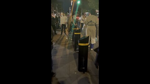 Demon possessed guy tries to stop the Preacher from preaching in white chapel London falls down