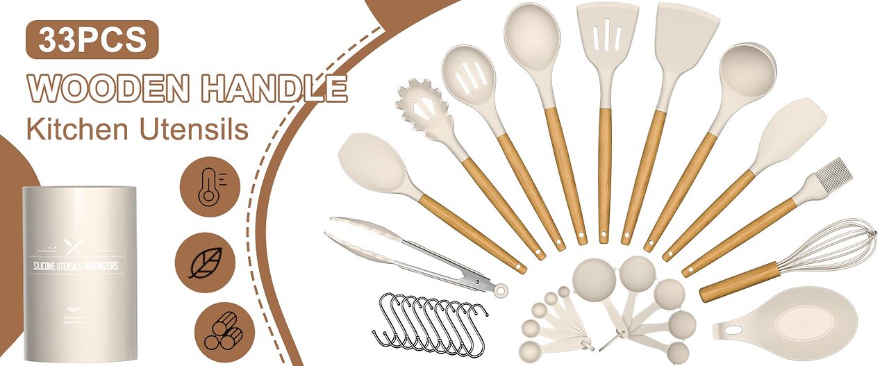 Silicone Cooking Utensils Set
