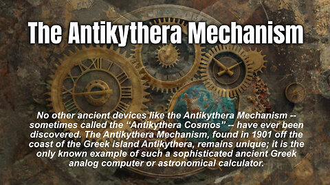 The Antikythera Mechanism