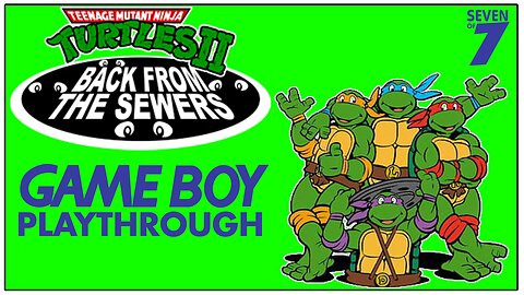 Teenage Mutant Ninja Turtles II: Back From The Sewers Playthrough (Game Boy)