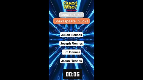Guest This Actor #281 Like A Quick Quiz? | Shakespeare in Love