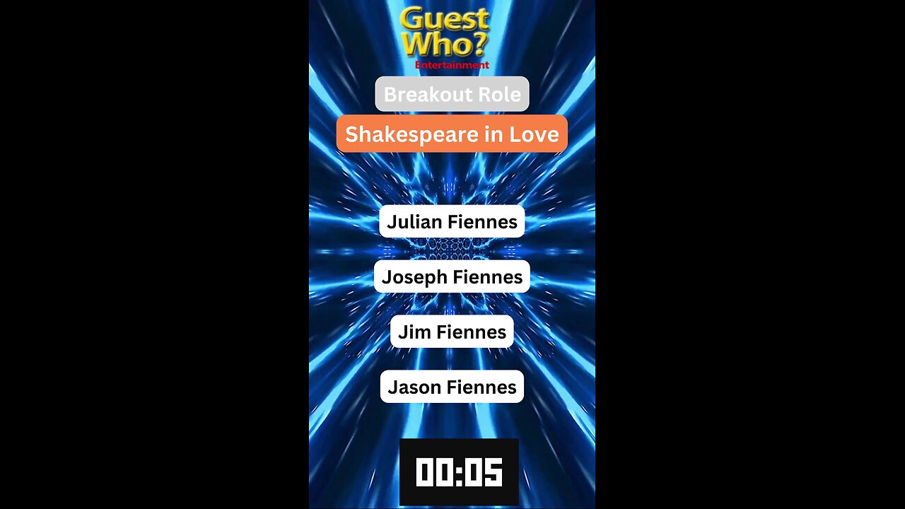 Guest This Actor #281 Like A Quick Quiz? | Shakespeare in Love