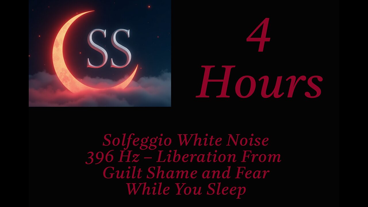 Solfeggio White Noise - 396 Hz Liberation From Guilt Shame and Fear While You Sleep - 4 Hours