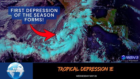 ⚠️ Tropical Depression 1E Forms South of Mexico! Latest Update