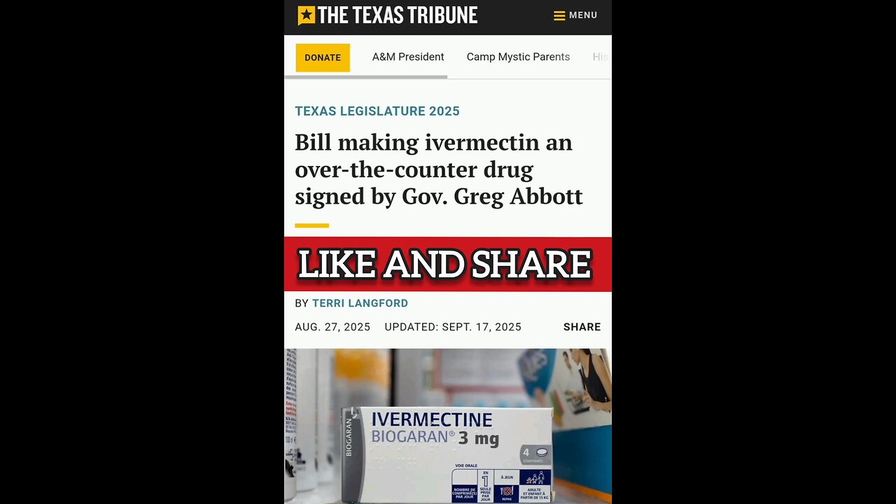 Ivermectin Now Legal In Texas