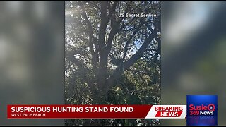 Secret Service finds hunting stand prior to President Donald Trump's arrival