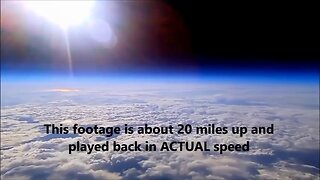 This Footage That Debunks the Spinning Globe Earth Is About 20 Miles Up, Played Back in ACTUAL Speed