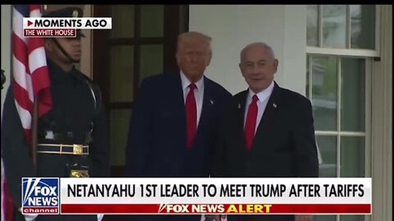 JUST IN: Netanyahu arrived at the White House...