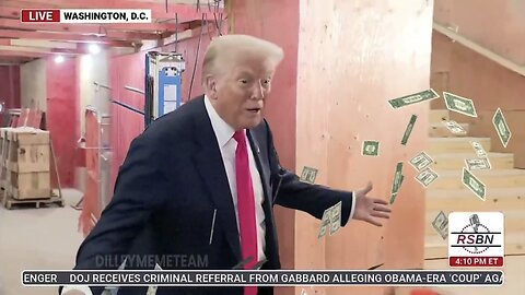 TRUMP SMACKS DOLLARS OUT OF CHAIRMAN POWELL - MEME - Hilarious!