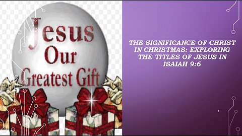 Dec 14/25 | Jesus Our Greatest Gift