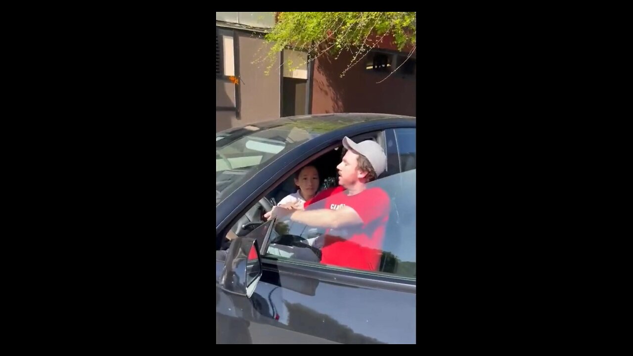 Karen tries to steal Tesla