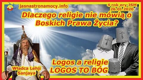 Dlaczego religie nie mówią o Boskich Prawach Życia Logos a religie LOGOS TO BÓG📚 Z ARCHIWUM JSM