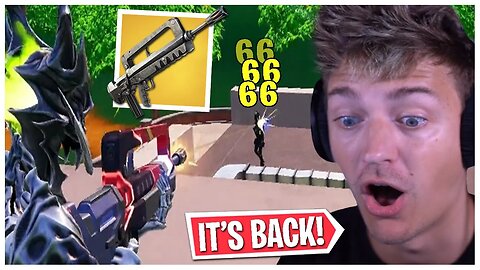 Ninja Reacts To The Burst Rifle Finally BACK In Fortnite!