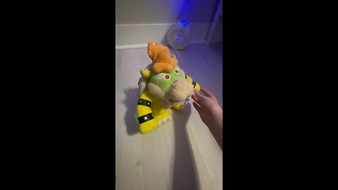 Bowser tells mario his new shoes.