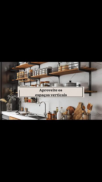 Cozinha Organizada: Aproveite os Espaços Verticais da Sua Cozinha #shorts #organização #cozinha
