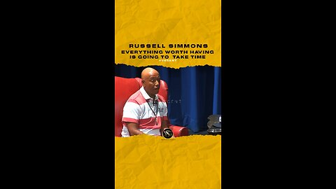#russellsimmons Everything worth having is going to take time. 🎥 @ucobronchos