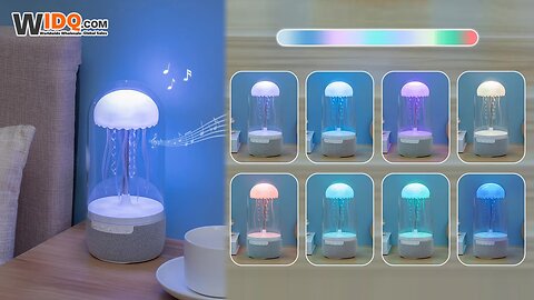 🐙 Jellyfish Speaker Lamp - Vibes, Lights & Sound in One! 💡