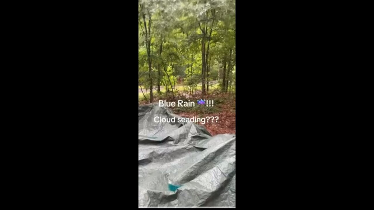 Blue rain in Texas