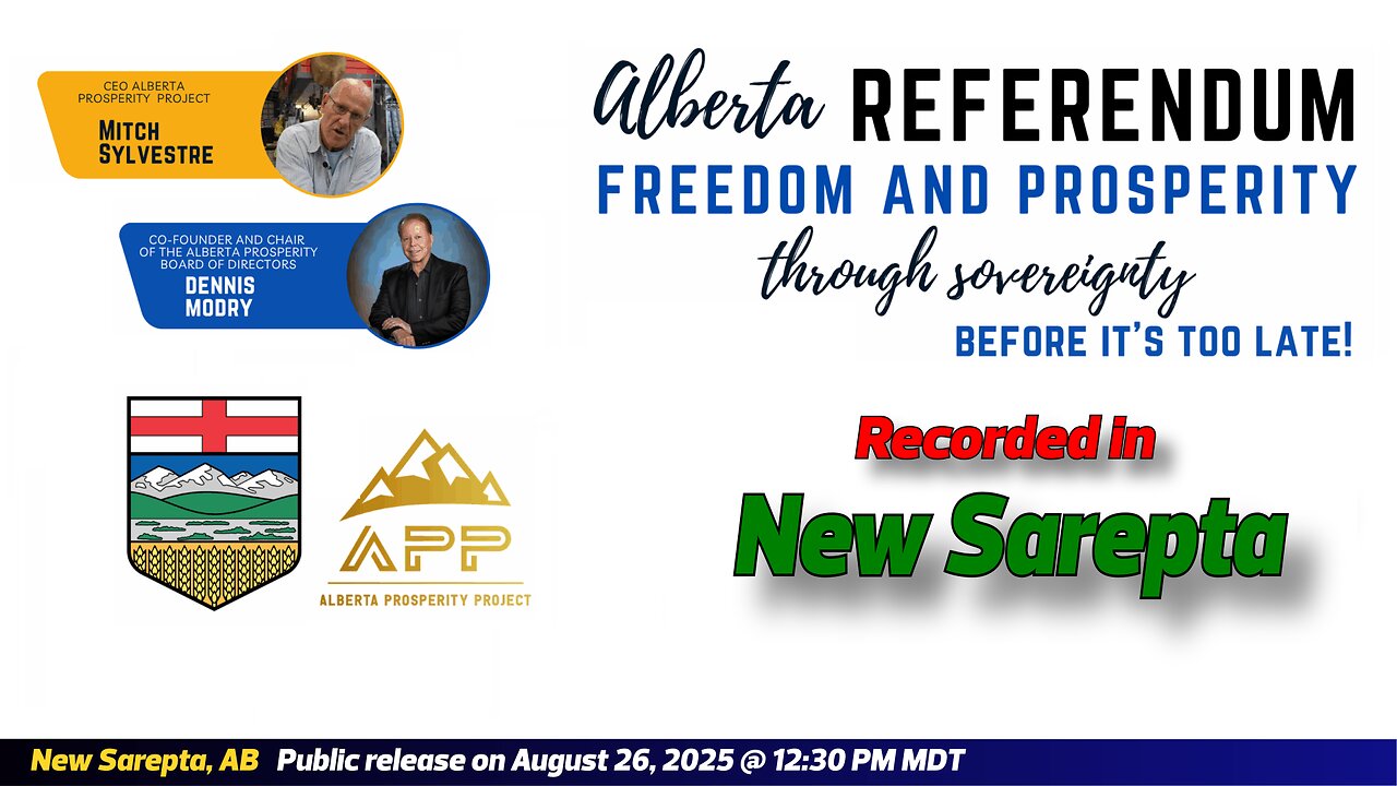 FreedomCalendar.net TV #045: Alberta Prosperity Project Townhall in New Sarepta