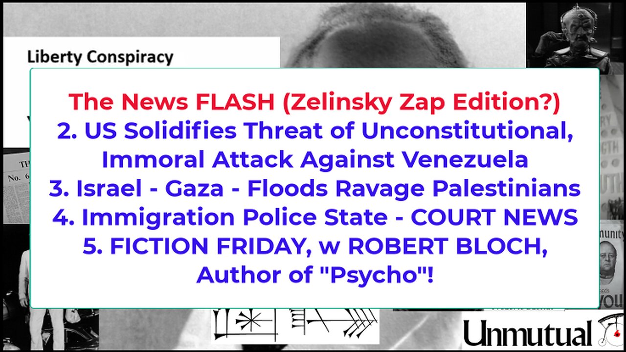 Liberty Conspiracy LIVE 11-14-25 Zelinsky OUT? Epstein Fallout, ICE Crimes, FICTION