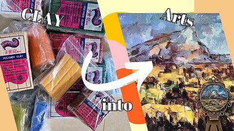 Polymer Clay Bookmarks Making-Mont Sainte-Victoire