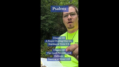 Psalms Chapter 32 Through 33