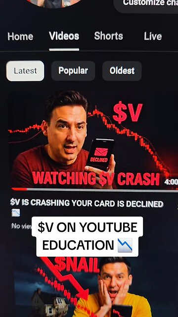 $V ON YOUTUBE 📉
