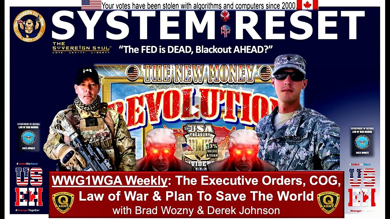 WWG1WGA System Reset: FED's DEAD, Blackout Ahead? Silver to $50/oz+ MAGA Winning with Derek Johnson