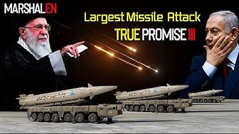 The largest attack on Israel, hundreds of drones ,missiles rain down on Tel Aviv|True promises 3
