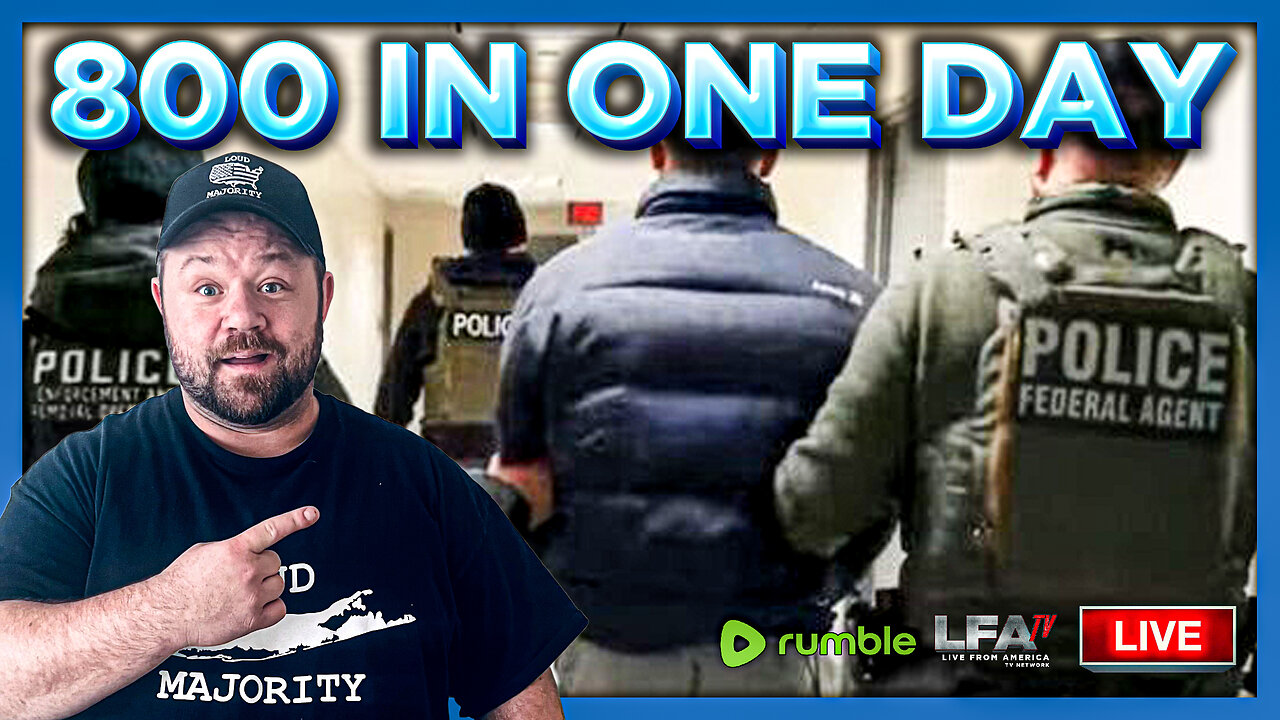 800 ILLEGALS ARRESTED IN ONE FLORIDA ICE RAID! | LOUD MAJORITY 4.28.25 1PM