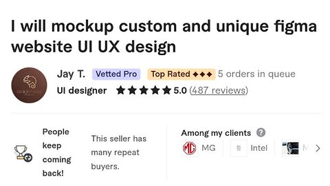 I will mockup custom and unique figma website UI UX design