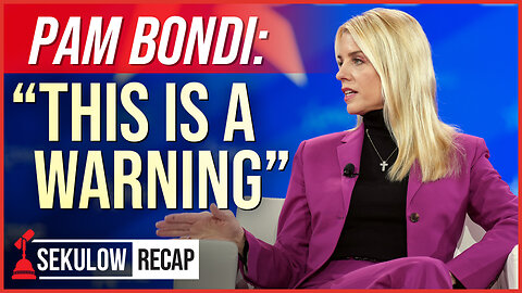 Pam Bondi: “This Is A Warning”