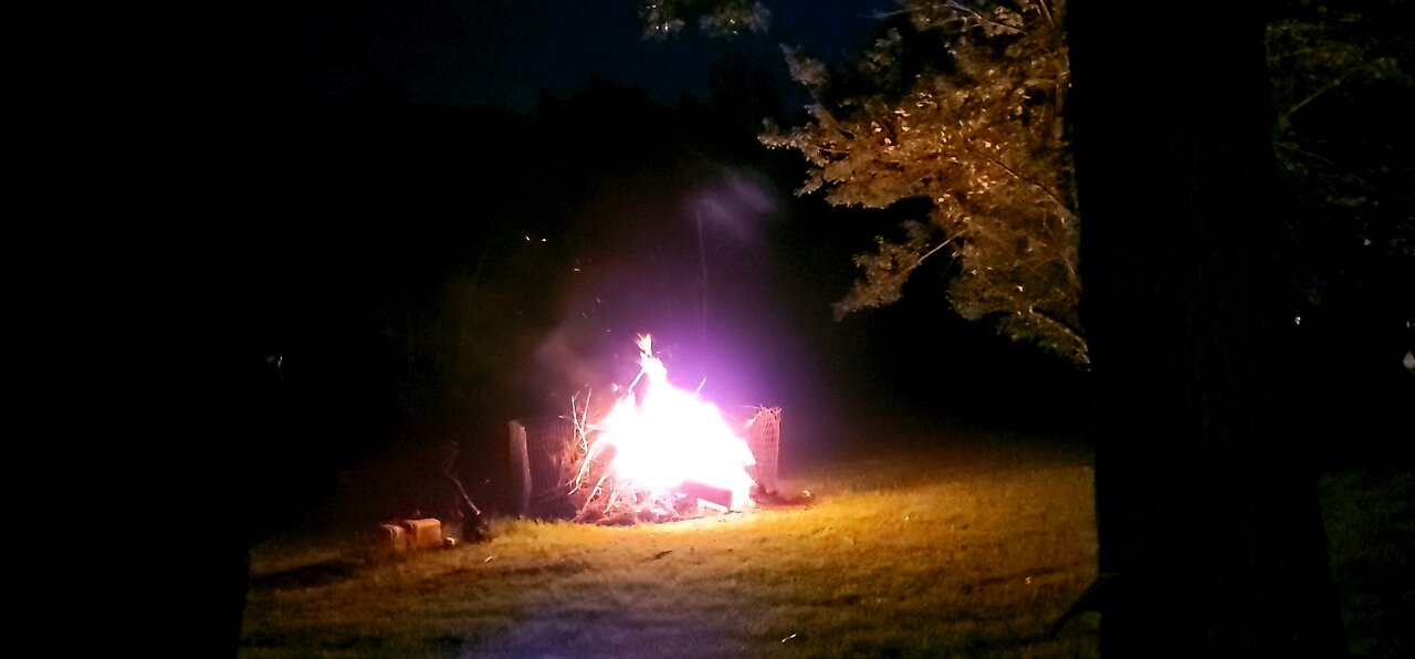2nd Bonfire after a soaking rain